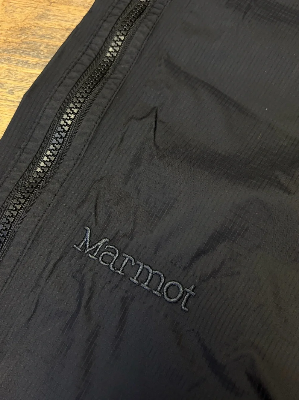 Marmot Precip Nylon Rain Pants Men's Large Black Full Side Zip Hiking